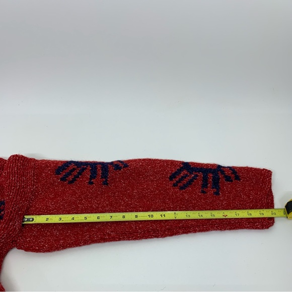 La Llama 100% Wool Full Zip Hand Knit Drop Shoulder Shacket Hoodie From Ecuador - Picture 16 of 16